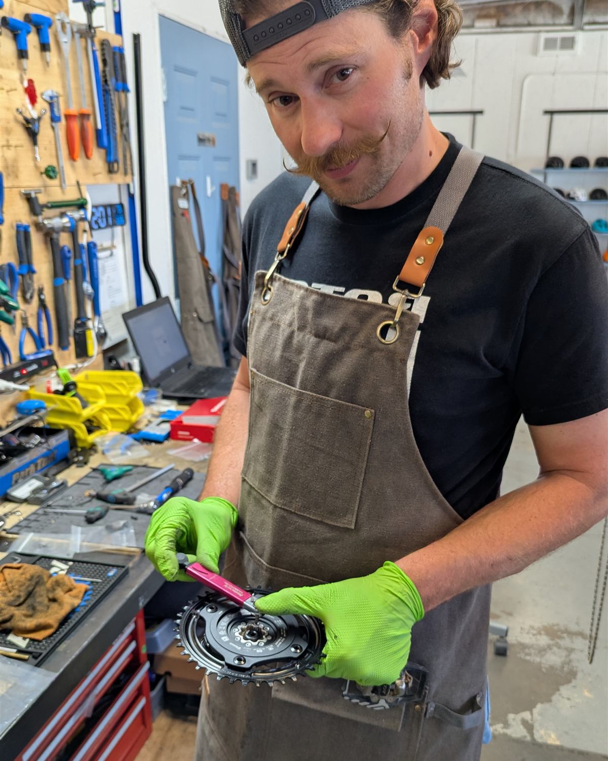 Michael Humpal, master bike mechanic at Magnolia Cycles